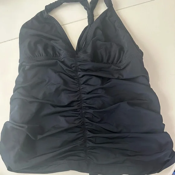 Athleta Black and White One-Piece Swimsuit - Picture 2 of 4